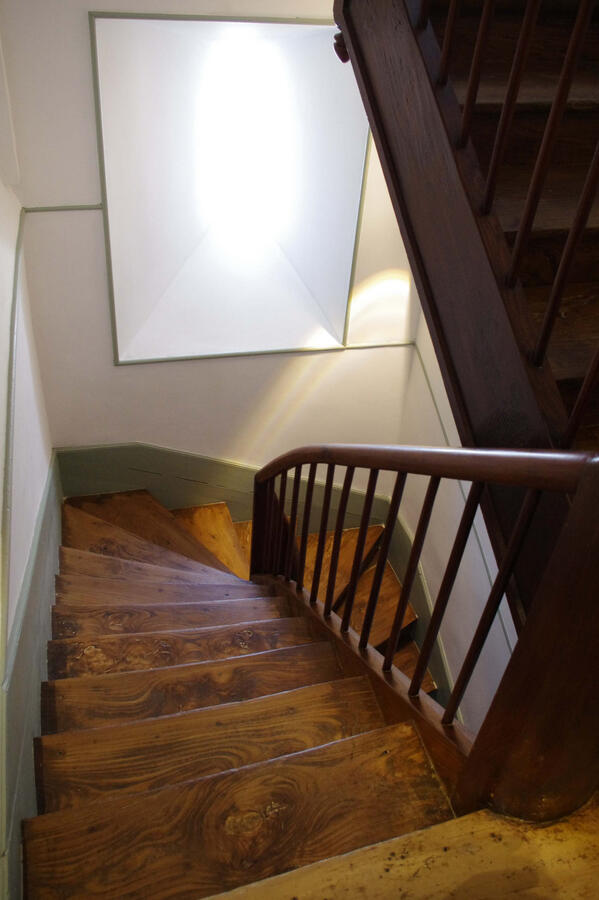 Les escaliers du gîte